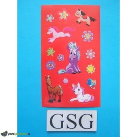 Stickervelletje paarden nr. 50271-01