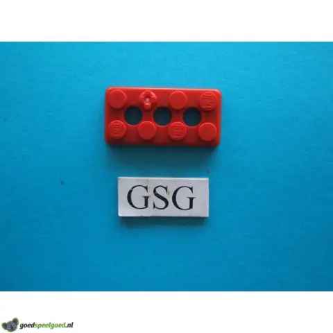 Grondplaat 4x2 (F1) rood nr. 16265