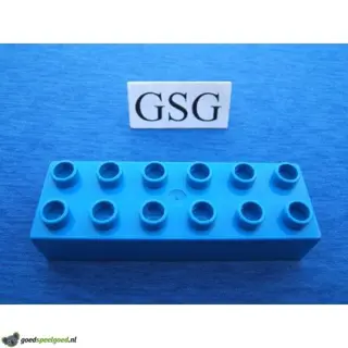 Basisblok blauw 12 noppen