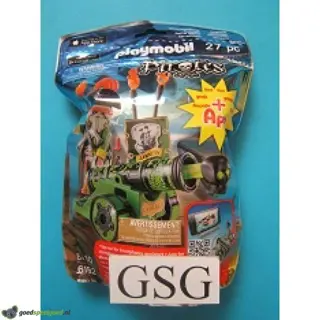 Piratenkapitein met groen kanon nr. 6162-00