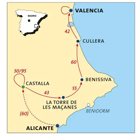 Fietsen van Alicante naar Valencia
