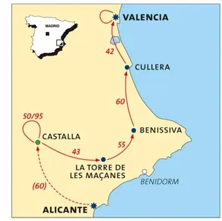 Fietsen van Alicante naar Valencia