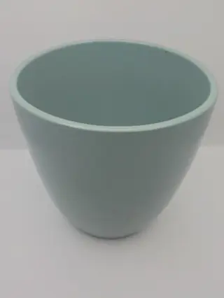 BLOEMPOT BLUE TURQUOISE H 13,5 Dia 13 cm 2 stuks NIEUW