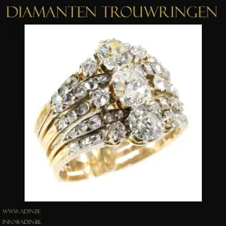 Gouden diamanten ringen aan lage prijzen