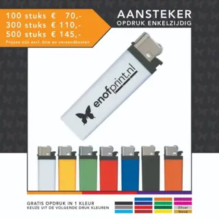Aansteker met opdruk