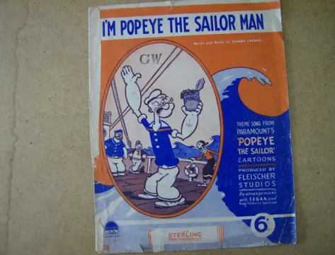 Popeye theme songbook engels adv6355