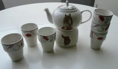 THEESET THEMA PAARDEN 8 DLG Nieuw