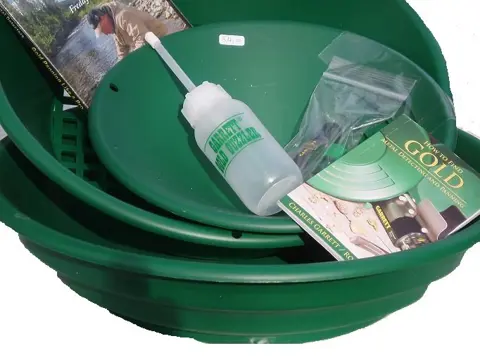 Gold of nuggets goudpannen Pan enzo Winkel Metaaldetector