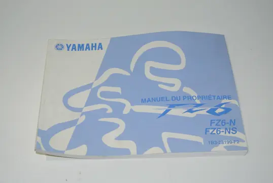 INSTRUCTIEBOEKJE Yamaha FZ6 2004 - 2007 / 2008 - 2009