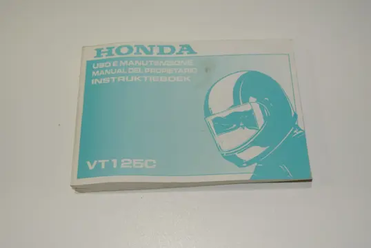 INSTRUCTIEBOEKJE Honda VT 750 Shadow 1997 - 1999