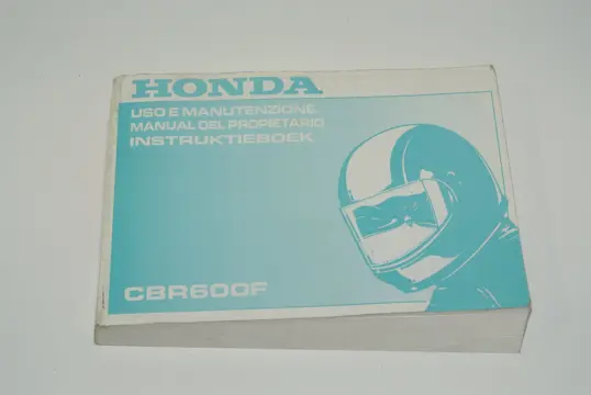 INSTRUCTIEBOEKJE Honda CBR 600 F 1999 - 2000