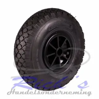 Luchtbandwiel / bootrol 3.00-4 asgat 20 mm op glijlager