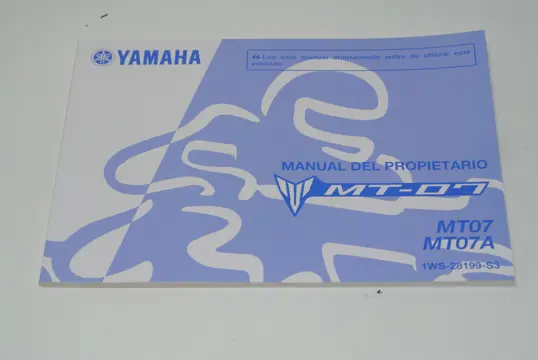 INSTRUCTIEBOEKJE Yamaha MT 07 2014 - 2017