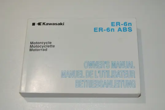 INSTRUCTIEBOEKJE Kawasaki ER 6 2009 - 2011