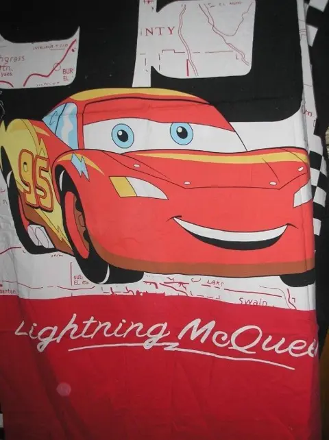 Cars dekbedovertrek met sloop - afm. 120 X 190