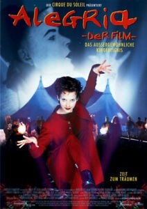 ALEGRIA DE FILM CIRQUE DU SOLEIL filmposter.