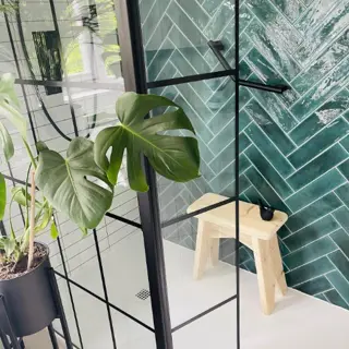 Groene handvorm tegels 7,5x30 op marktplaats + pinterest