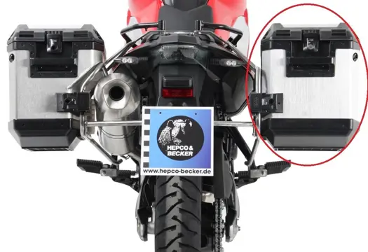 RECHTER KOFFER Moto Accessoires Bagage 1980 - 2014