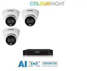Cctv met 3 x 2MP buitencamera's