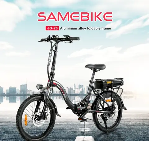 Samebike JG20 Smart Folding Electric Moped Bike 350W Motor..