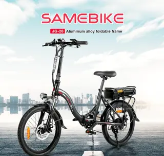 Samebike JG20 Smart Folding Electric Moped Bike 350W Motor..