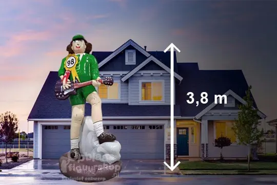 Abraham Pop Angus met Gitaar huren, landelijke bezorging mog