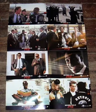 BEVERLY HILLS COP II lobbycard set.