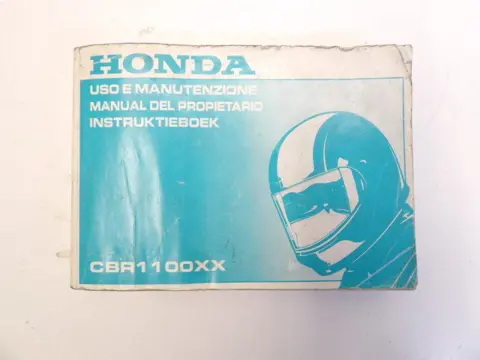 INSTRUCTIEBOEKJE Honda CBR 1100 XX 1997 - 1998