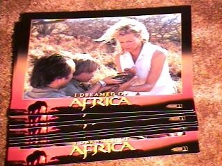 I DREAMED OF AFRICA lobbycard set.