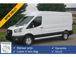 Ford Transit 350L 130PK L3H2 Trend LDT BPM VRIJ!! 12" Sync Apple CP/Android A, Camera, Trekhaak!! NR