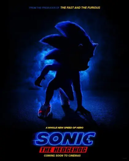 SONIC THE HEDGEHOG NED. filmposter.