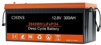 CHINS LiFePO4 Battery 12V 300Ah Lithium Battery