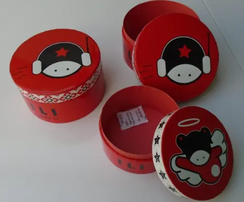 OPBERG-CADEAU DOOS ILI I-LOVE-IT 2 DLG SET ROOD 15 STUKS