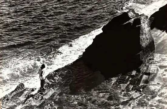 Julien Vannieuwlandt (1928-2020) - Bord de mer à la fille