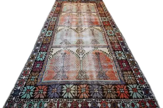 Antique vintage Kazak - Vloerkleed - 347 cm - 144 cm