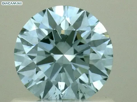 1 pcs Diamant - 0.80 ct - Rond - Color Enhanced - fancy