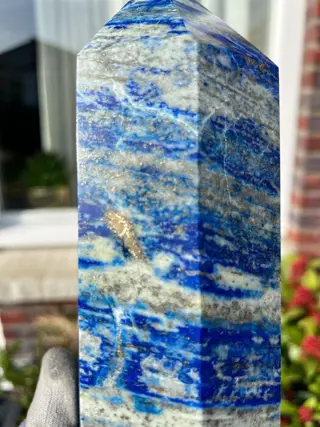 Lapis lazuli Large Lapis Lazuli Tower - 38.6×10.6×6.7 cm -