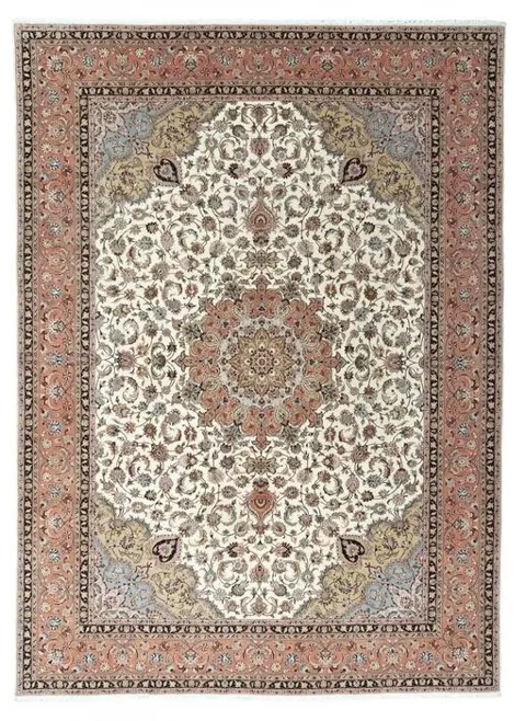 Tabriz 50 Raj - Zeer fijn vloerkleed met veel zijde - 350