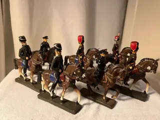 Durso, Duro, Lineol - Figuur/beeld Soldaten op paard -