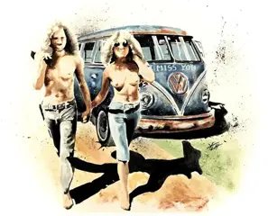 Afbeelding/illustratie - Bus T1 by Yvan Courtet - Volkswagen