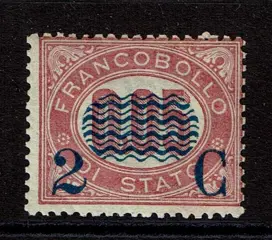 Koninkrijk Italië 1879 - Overprinted service, 2 cents on 0.05. MNH - Sassone 30