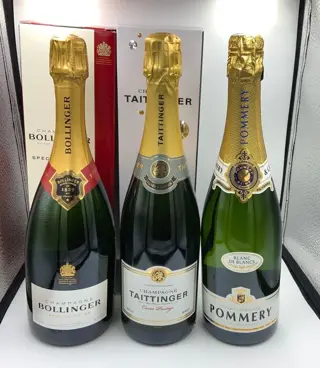 Bollinger Special Cuvée, Taittinger &amp; Pommery Blanc de