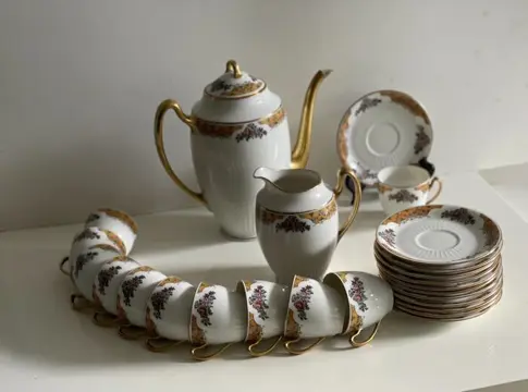 Koffieservies Limoges, Jean Boyer - Porselein