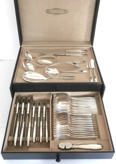 Georg Nilsson - GERO - Art Deco silver-plated 6-person