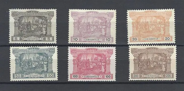 Portugal 1898 - Complete serie Portugal Ported - Mundifil 1/6