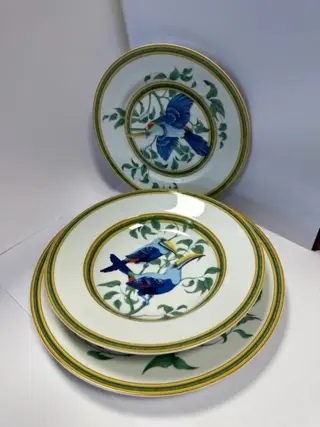 HERMES - Bord(en) (3) - Keramiek - TOUCANS