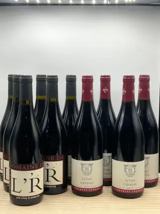Domaine de l'R - Chinon "Les Cinq Elements" and Charles Joguet La Cure Chinon - Loire - 10 Flessen (0.75 liter)