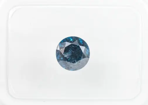 Diamant - 0.99 ct - Fancy Deep Blue Colour Treated - I3 *NO