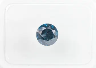 Diamant - 0.99 ct - Fancy Deep Blue Colour Treated - I3 *NO