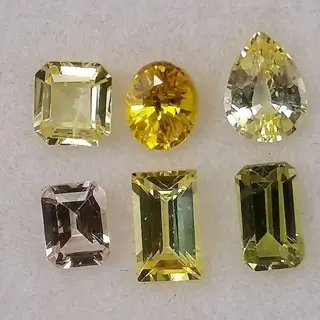 6 pcsGele Saffier - Roze - 1.86 ct